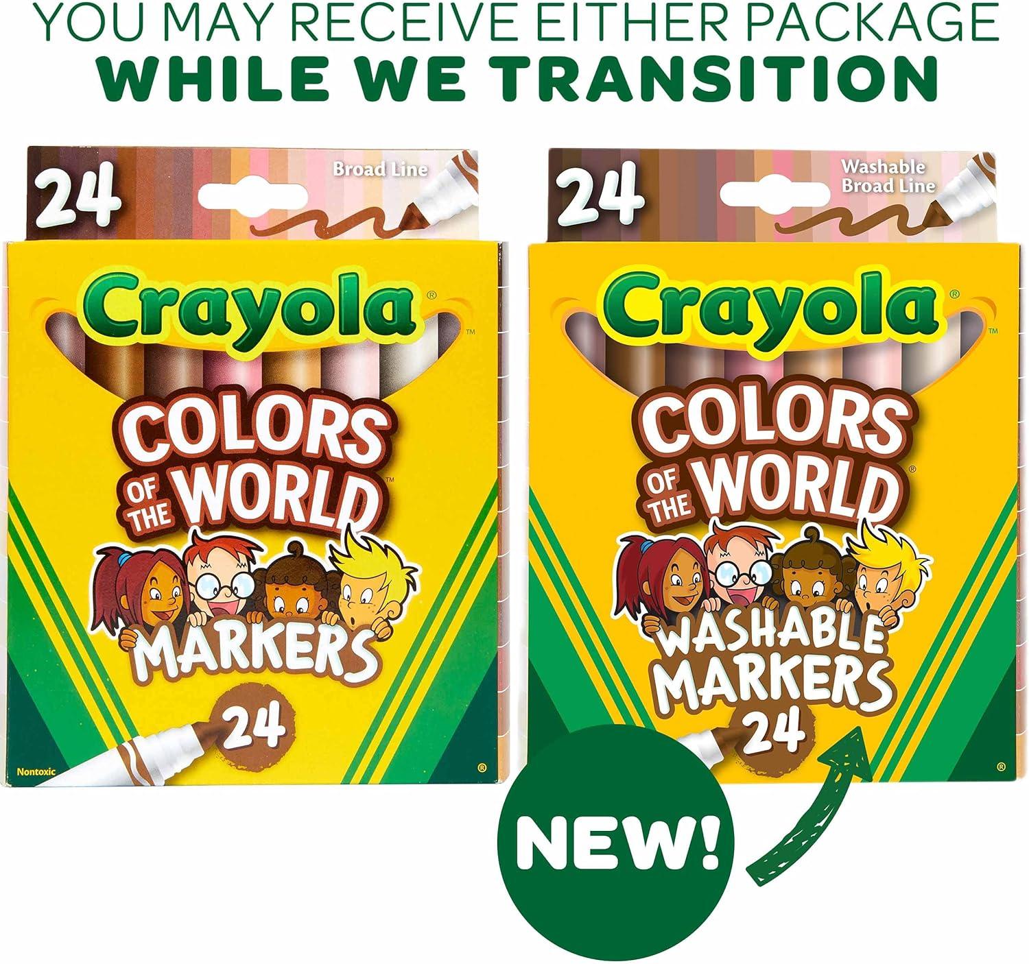imageCrayola Bulk Crayon Set Colors of The World Multicultural Crayons School Supplies 6 Sets of 24 Colors1 Count Pack of 1