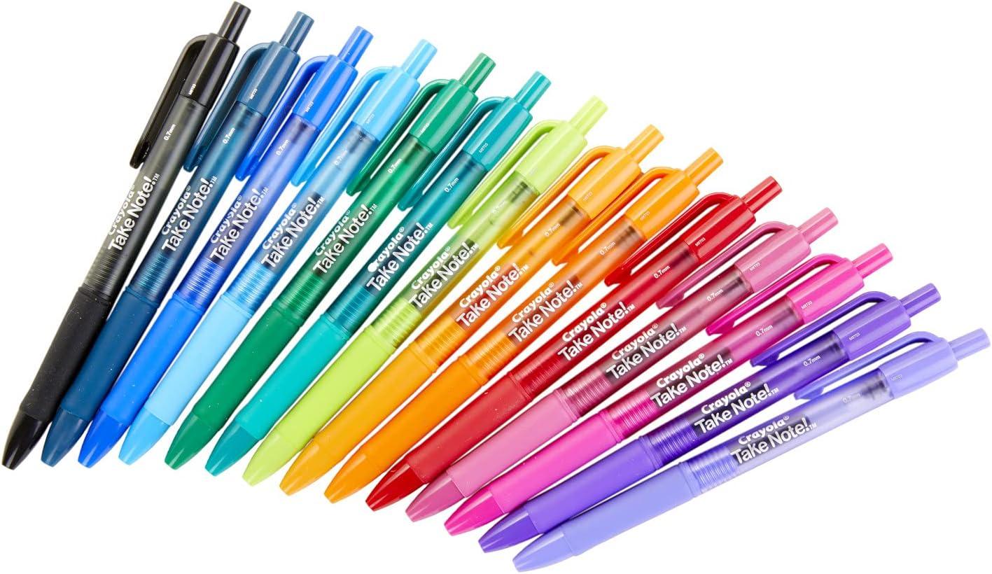 imageCrayola Colored Gel Pens for Kids and Adult Coloring Washable Pens Medium Point 14 Count14 Count