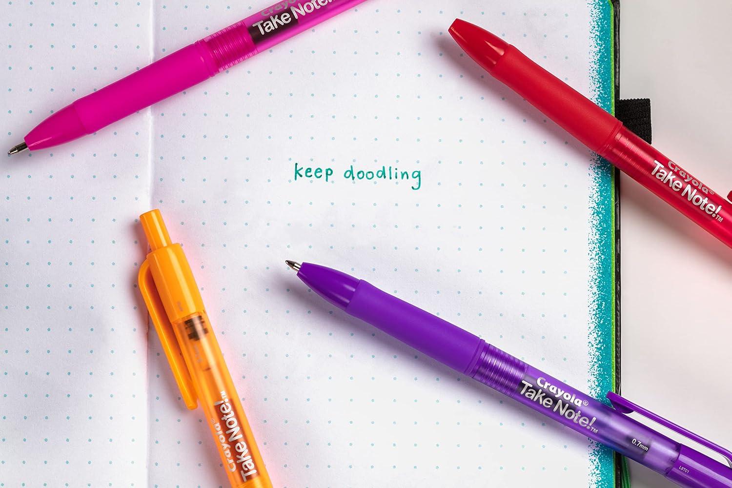 imageCrayola Colored Gel Pens for Kids and Adult Coloring Washable Pens Medium Point 14 Count14 Count