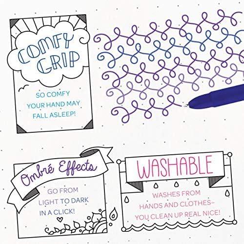 imageCrayola Colored Gel Pens for Kids and Adult Coloring Washable Pens Medium Point 14 Count4 Count