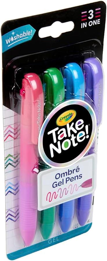 imageCrayola Colored Gel Pens for Kids and Adult Coloring Washable Pens Medium Point 14 Count4 Count
