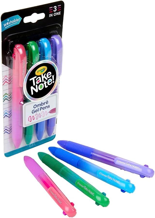 imageCrayola Colored Gel Pens for Kids and Adult Coloring Washable Pens Medium Point 14 Count4 Count