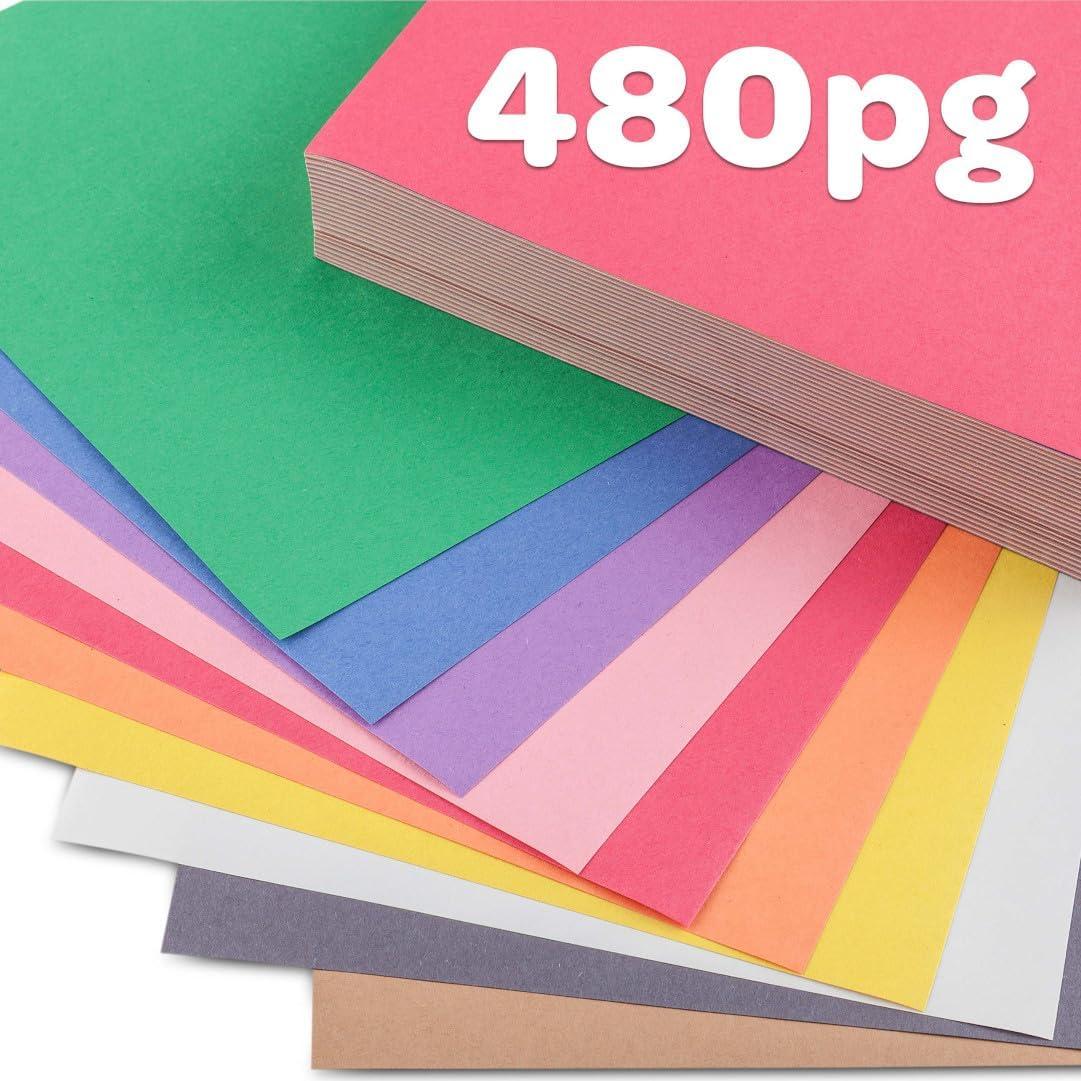 imageCrayola Construction Paper Bulk Pack 480 Sheets  10 Assorted Colors 9x12 Classroom Arts ampamp Crafts Supplies for Kids Art Paper for School ProjectsConstruction Paper