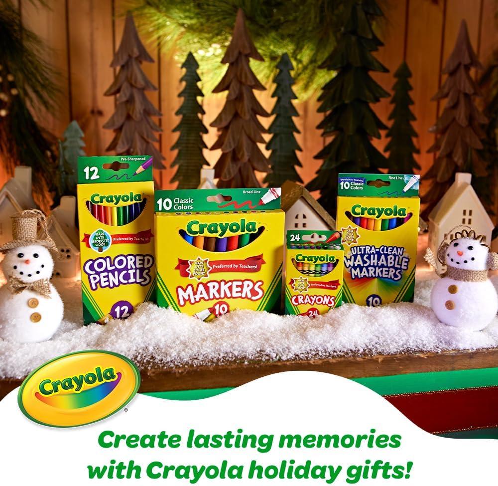 imageCrayola Create N Carry Travel Art Set for Kids 75pcs 2in1 Lap Desk ampamp Carrying Case Holiday for Kids Art Supplies Kit for Crafting Drawing ampamp ColoringArt Set