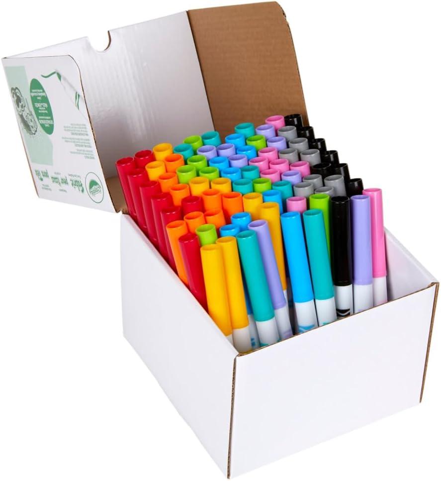 imageCrayola Fabric Marker Classpack Ten Assorted Colors 80Box