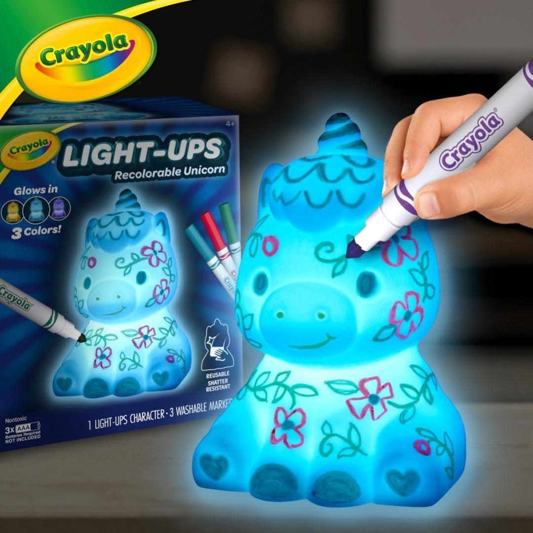imageCrayola Light Ups Dragon Reusable Holiday Craft Light Up Toy Indoor Holiday Decor Toys for Kids Arts ampamp Crafts Dragon Gift 4Unicorn Figure