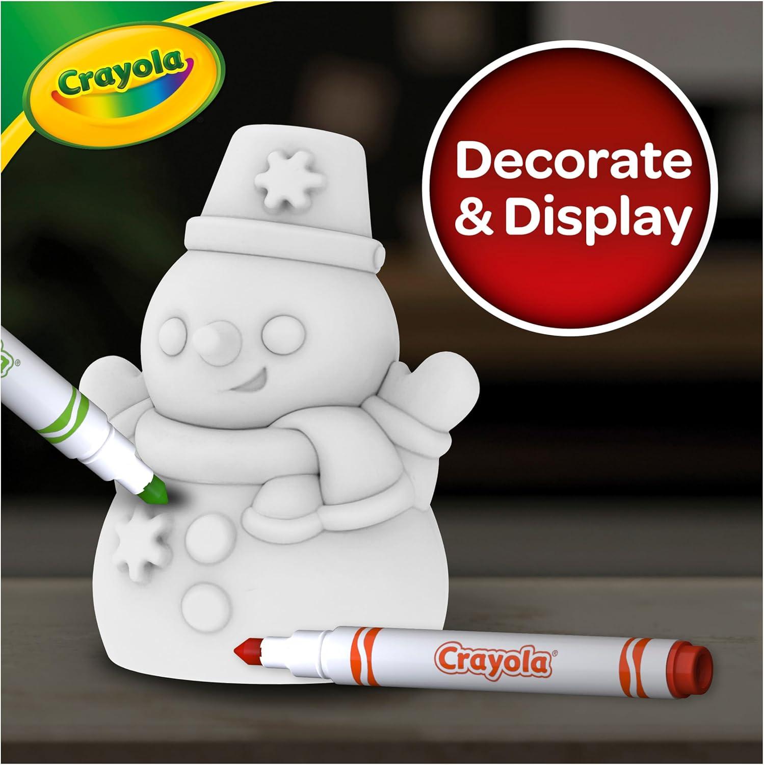 imageCrayola LightUps Santa Light Up Santa Toy Reusable Holiday Craft Glow in The Dark Indoor Holiday Decoration Craft Gift for KidsSnowman
