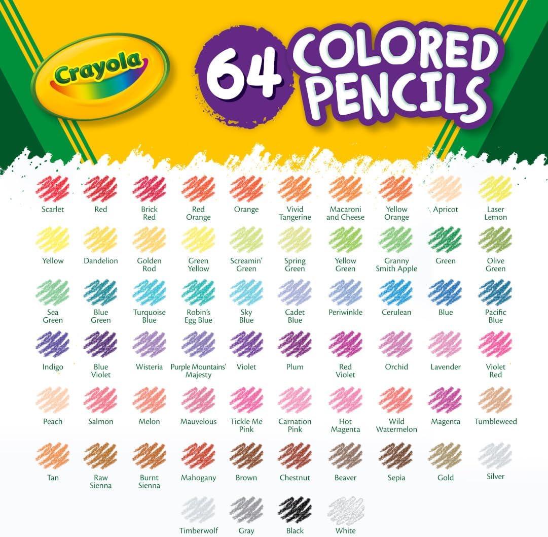 imageCrayola Mini Colored Pencils Colors may vary Coloring Supplies for Kids 64 Count Gift64 Count Pack of 1