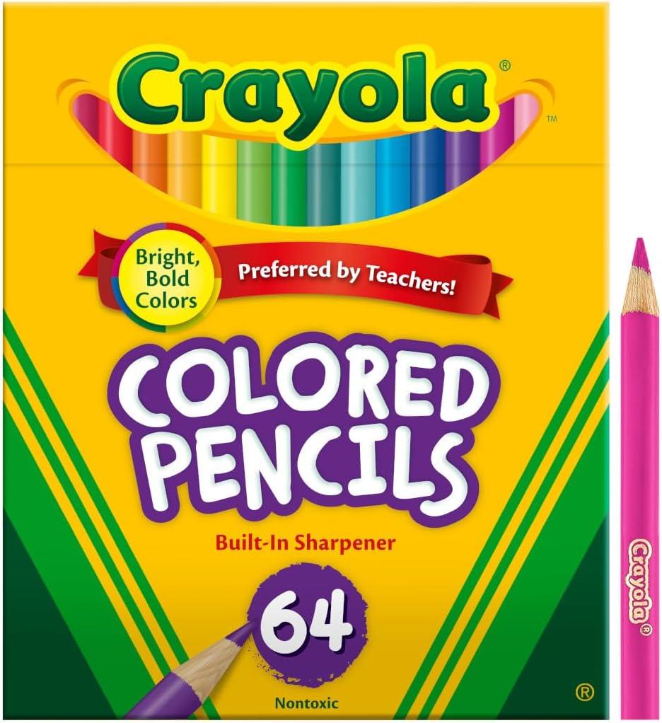 imageCrayola Mini Colored Pencils Colors may vary Coloring Supplies for Kids 64 Count Gift64 Count Pack of 1