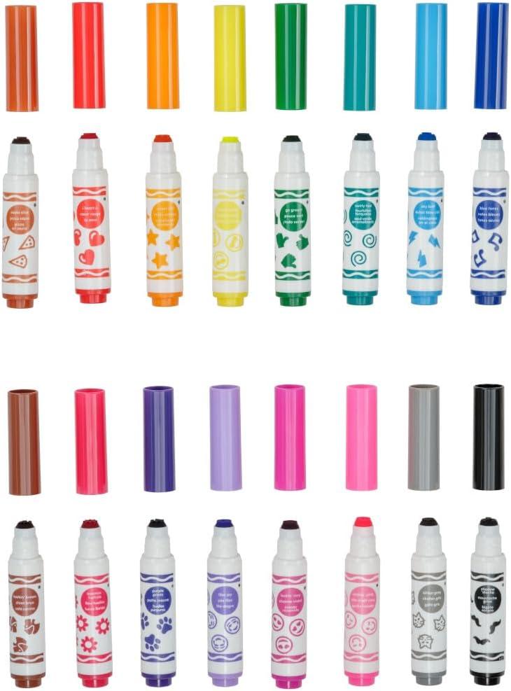 imageCrayola Pip Squeaks Skinnies Washable Marker Set 16ct Mini Markers for Toddlers Thin Coloring Markers for Kids Toddler Arts ampamp Craft Supplies1 Count Pack of 1