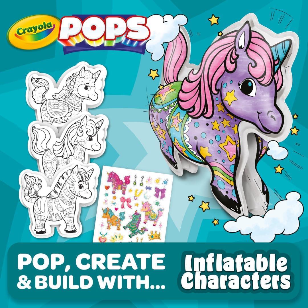 imageCrayola Pops Inflatable Characters Coloring Set for Kids Gift for Boys ampamp Girls Ages 5 6 7 8