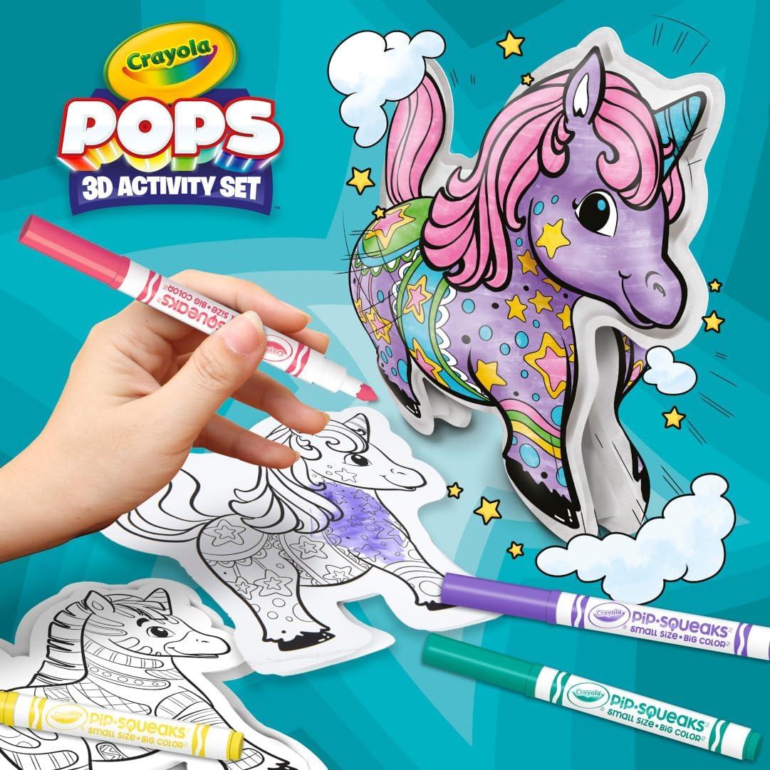 imageCrayola Pops Inflatable Characters Coloring Set for Kids Gift for Boys ampamp Girls Ages 5 6 7 8