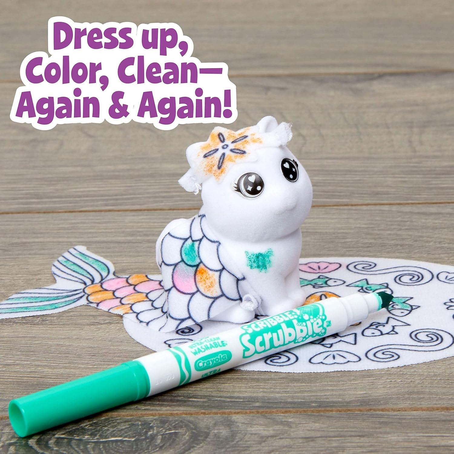 imageCrayola Scribble Scrubbie Safari 2 Pack Animal Toy Set Age 3Scented Spa