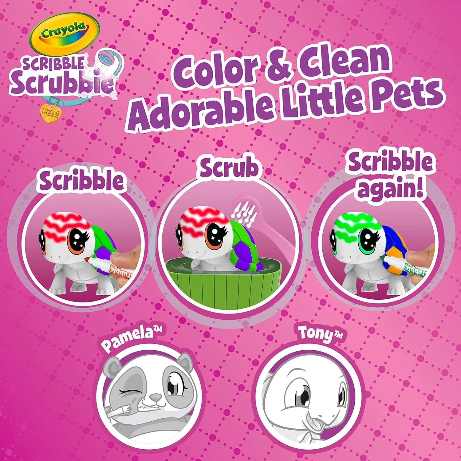 imageCrayola Scribble Scrubbie Safari 2 Pack Animal Toy Set Age 3Scented Spa