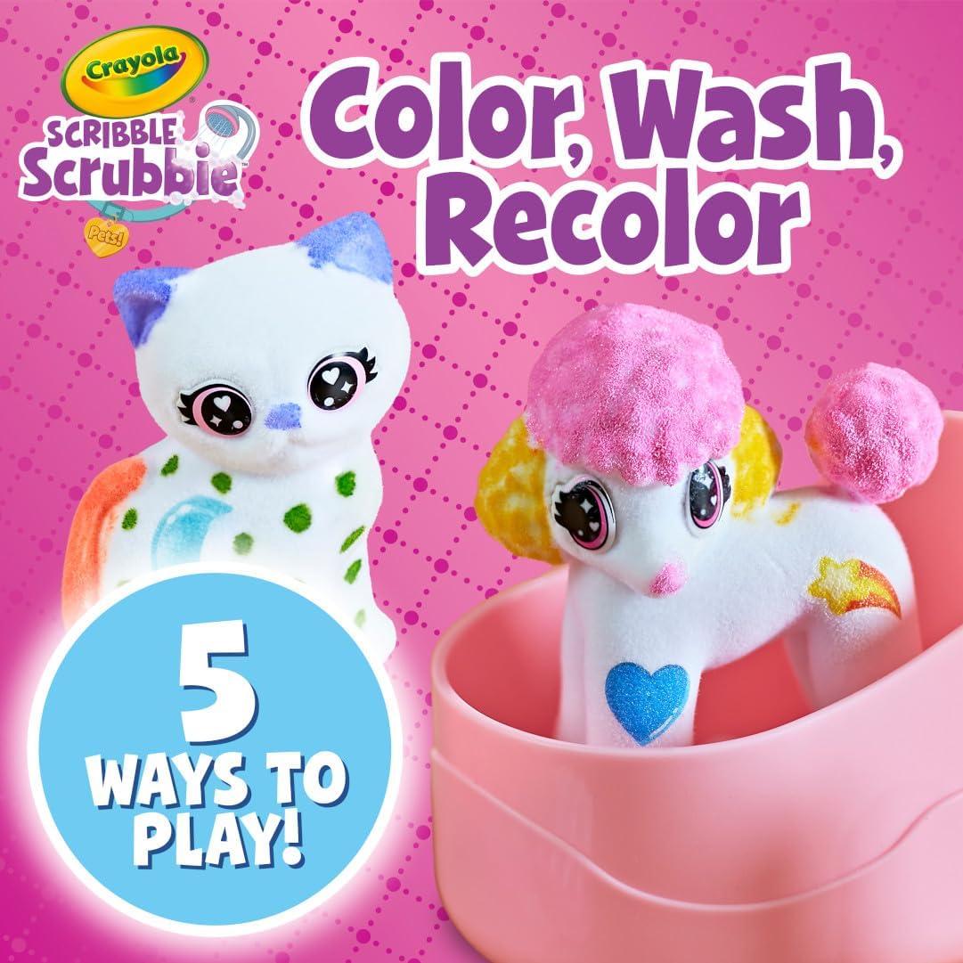 imageCrayola Scribble Scrubbie Safari 2 Pack Animal Toy Set Age 3Super Salon