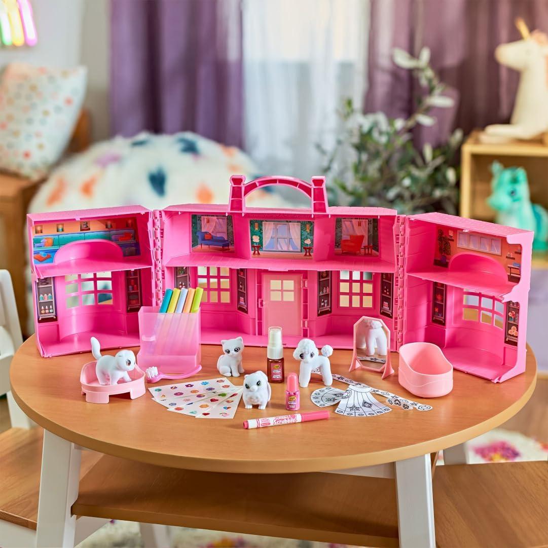 imageCrayola Scribble Scrubbie Safari 2 Pack Animal Toy Set Age 3Super Salon