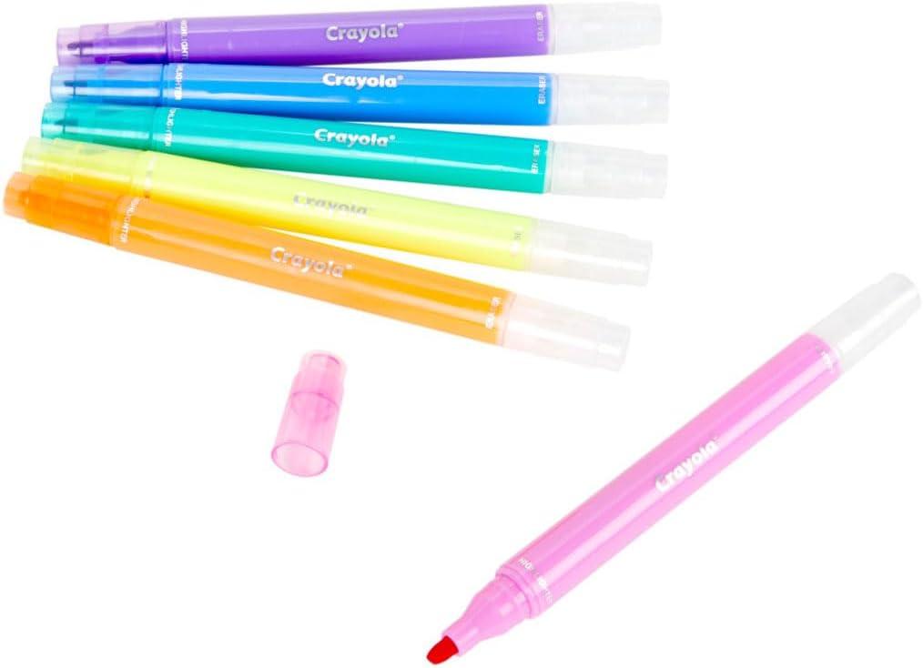 imageCrayola Take Note Dry Erase Markers for School 12ct Teacher Supplies Chisel Tip Whiteboard Markers Essential Classroom Must Haves Low OdorHighlighters