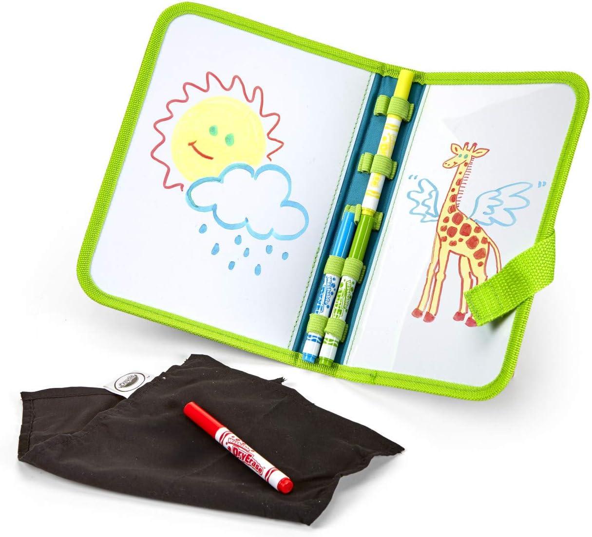 imageCrayola Washable Dry Erase Travel Pack Whiteboard for Kids Ages 4 5 6 7