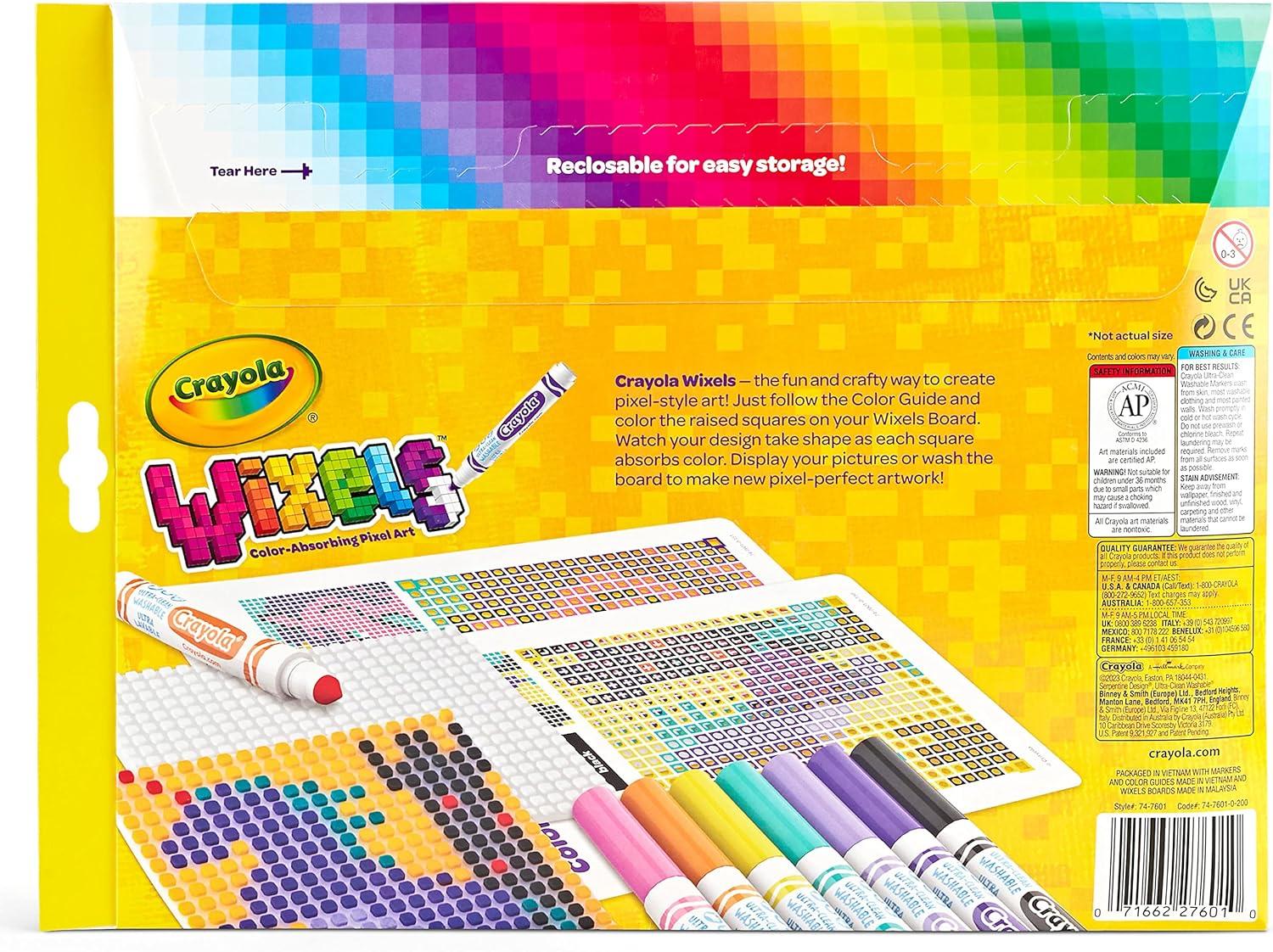 imageCrayola Wixels Animals Activity Kit Pixel Art Coloring Set Gift for Kids Ages 6 7 8 9Unicorns