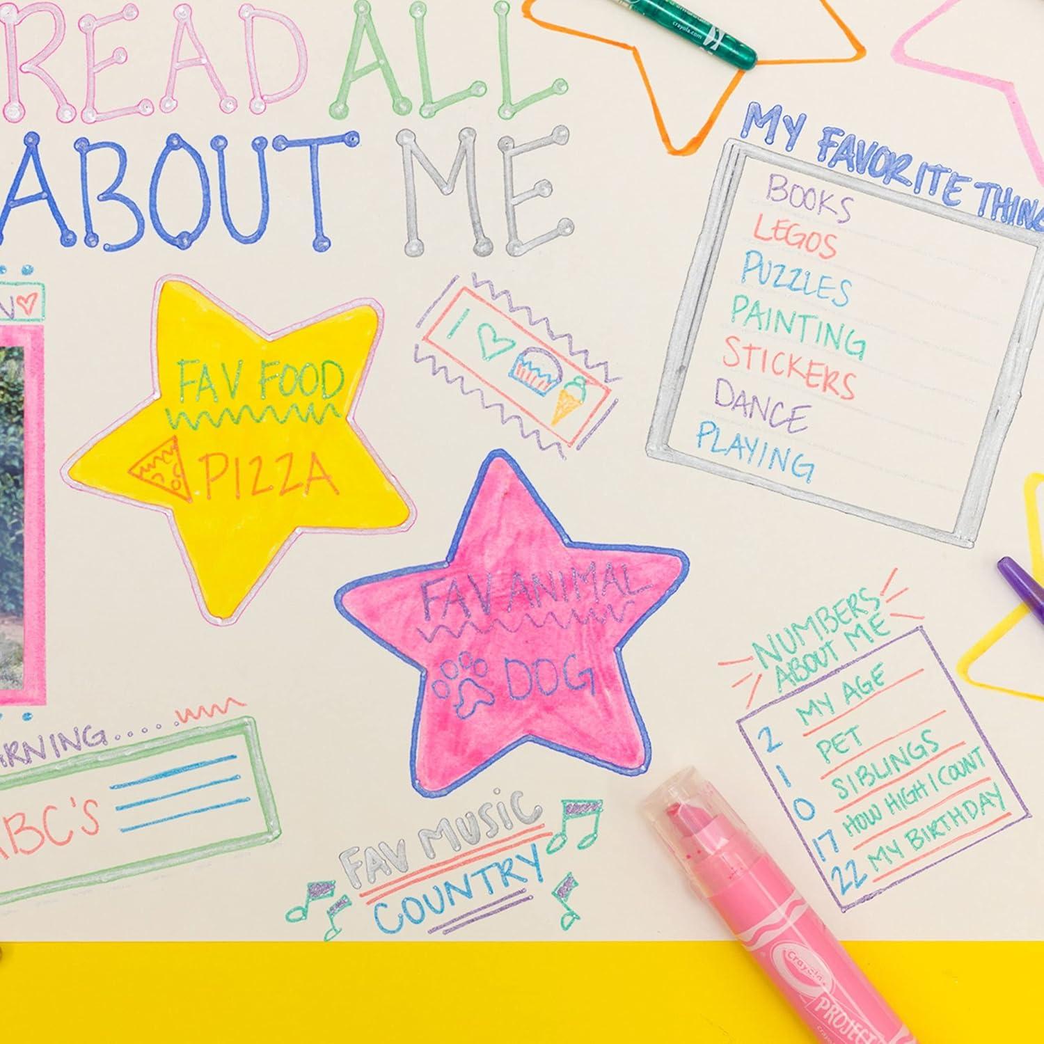 imageCrayola XL Poster Markers Assorted Classic Colors School Supplies 4 CountBrights