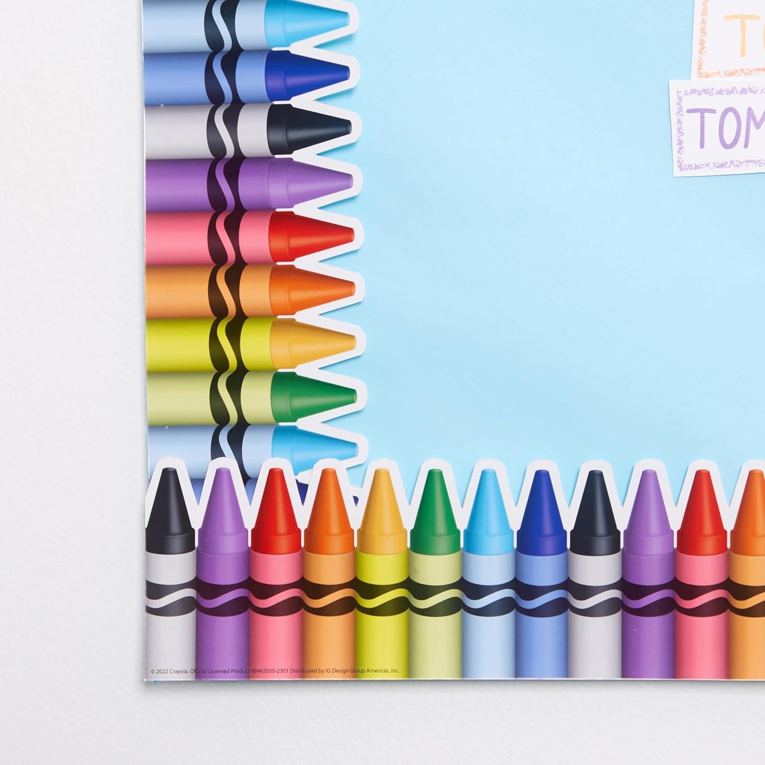 imageEureka Classic Crayola Decorative Classroom and Bulletin Board Trim for Teachers 325quot Wide 12 Strips for 37 Total Feet