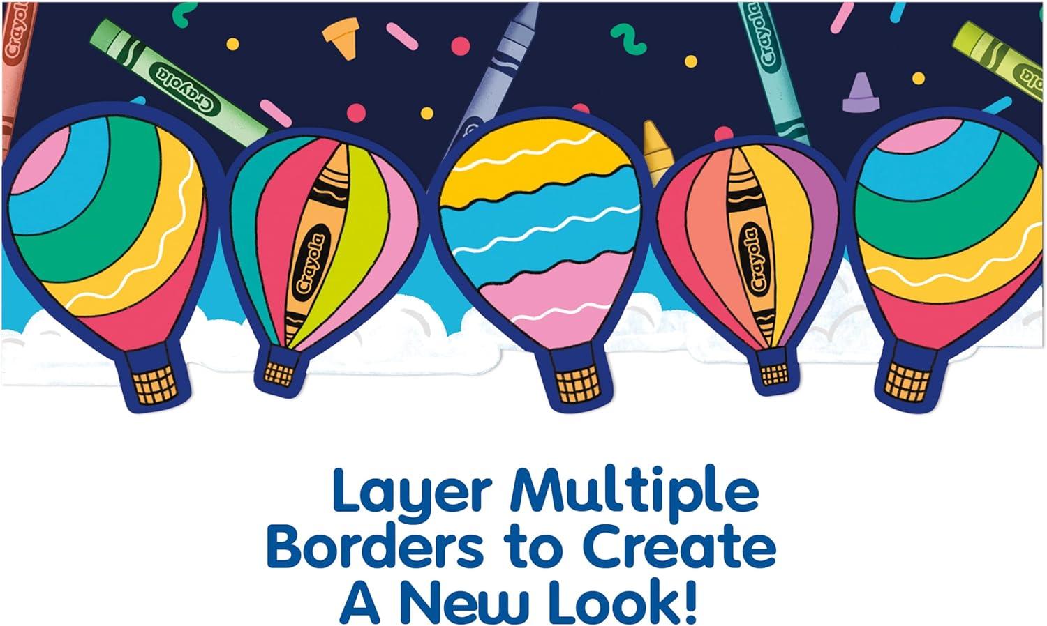 imageEureka Crayola Colors of Kindness Extra Wide Decorative Classroom and Bulletin Board Trim for Teachers 325quot Wide 12 Strips for 37 Total Feet