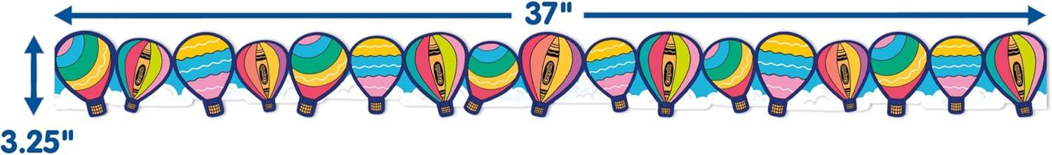 imageEureka Crayola Colors of Kindness Extra Wide Decorative Classroom and Bulletin Board Trim for Teachers 325quot Wide 12 Strips for 37 Total Feet