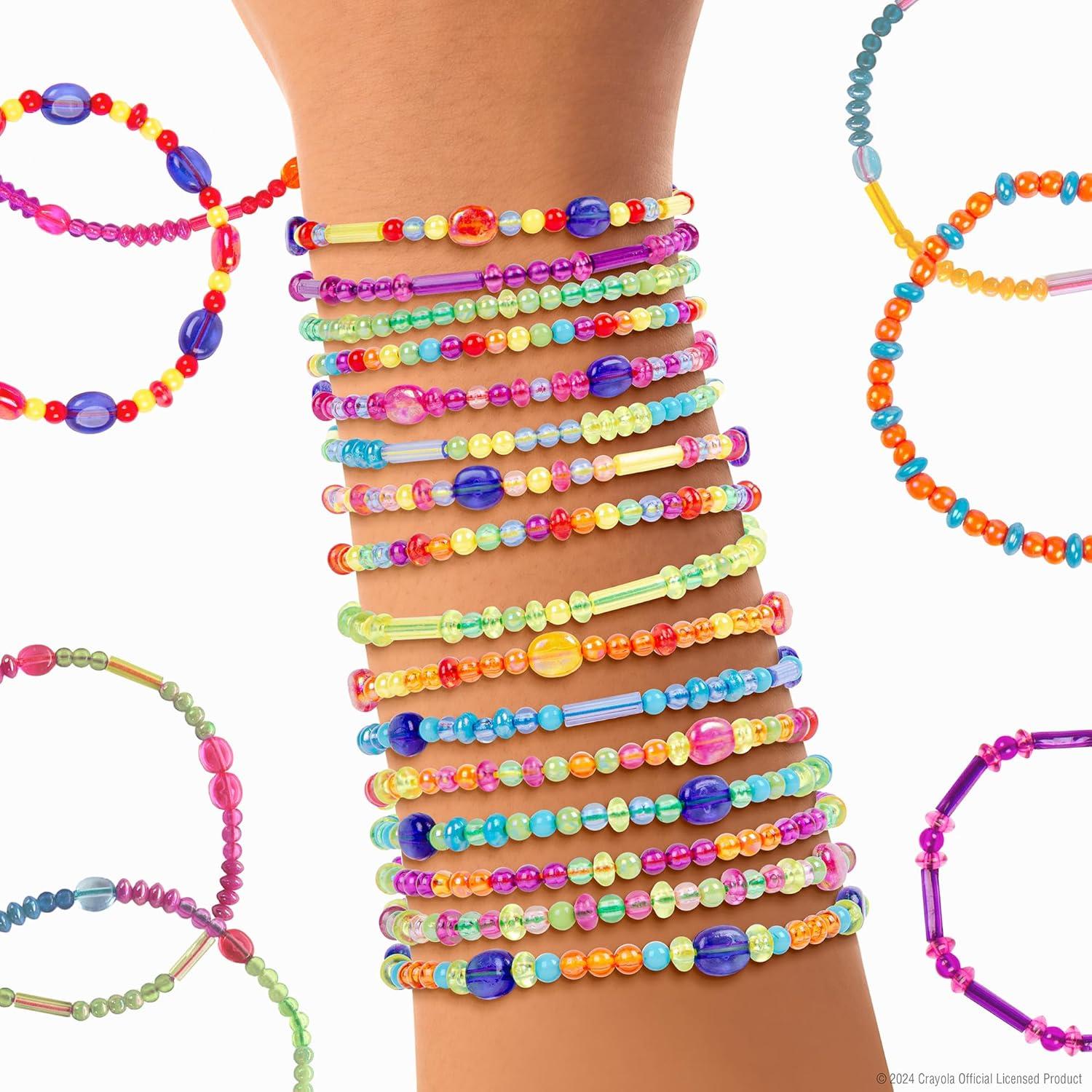 imageFashion Angels Crayola Creations Color Theory Bead Kit Multicolored 2000 Bead Set ampamp Wheel DIY Jewelry Kit for Kids Teen Girls ampamp Boys