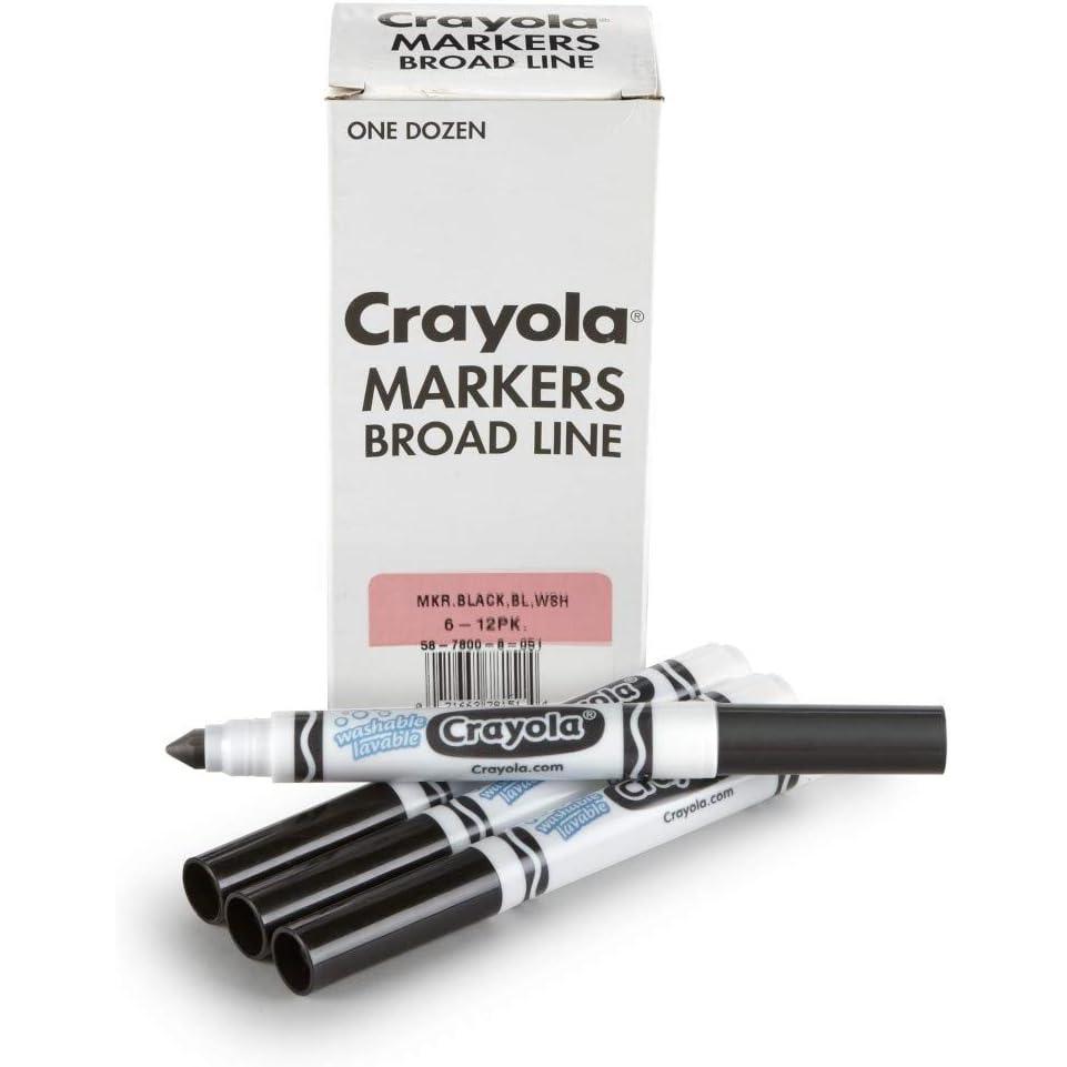 imageCrayola 12 Count Washable Bulk Markers GreenBlack