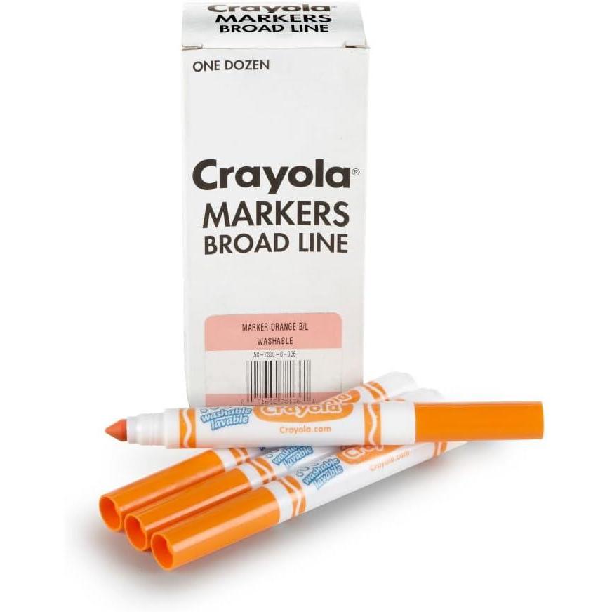 imageCrayola 12 Count Washable Bulk Markers GreenOrange