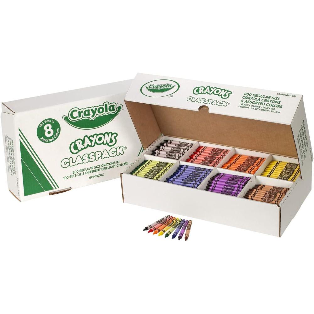 imageCrayola Colors of The World Bulk Crayon Classpack 480ct 24 Skin Tone Crayon Colors Classroom Supplies for Teachers Ages 31 Count Pack of 800