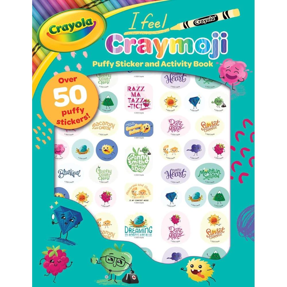 imageCrayola I Feel Craymoji A Crayola Puffy Sticker Press Out Activity Book for Kids CrayolaBuzzPop