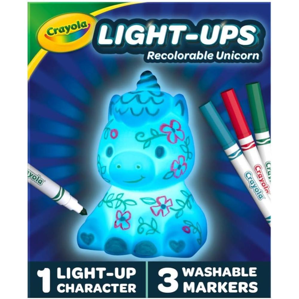 imageCrayola Light Ups Dragon Reusable Holiday Craft Light Up Toy Indoor Holiday Decor Toys for Kids Arts ampamp Crafts Dragon Gift 4Unicorn Figure