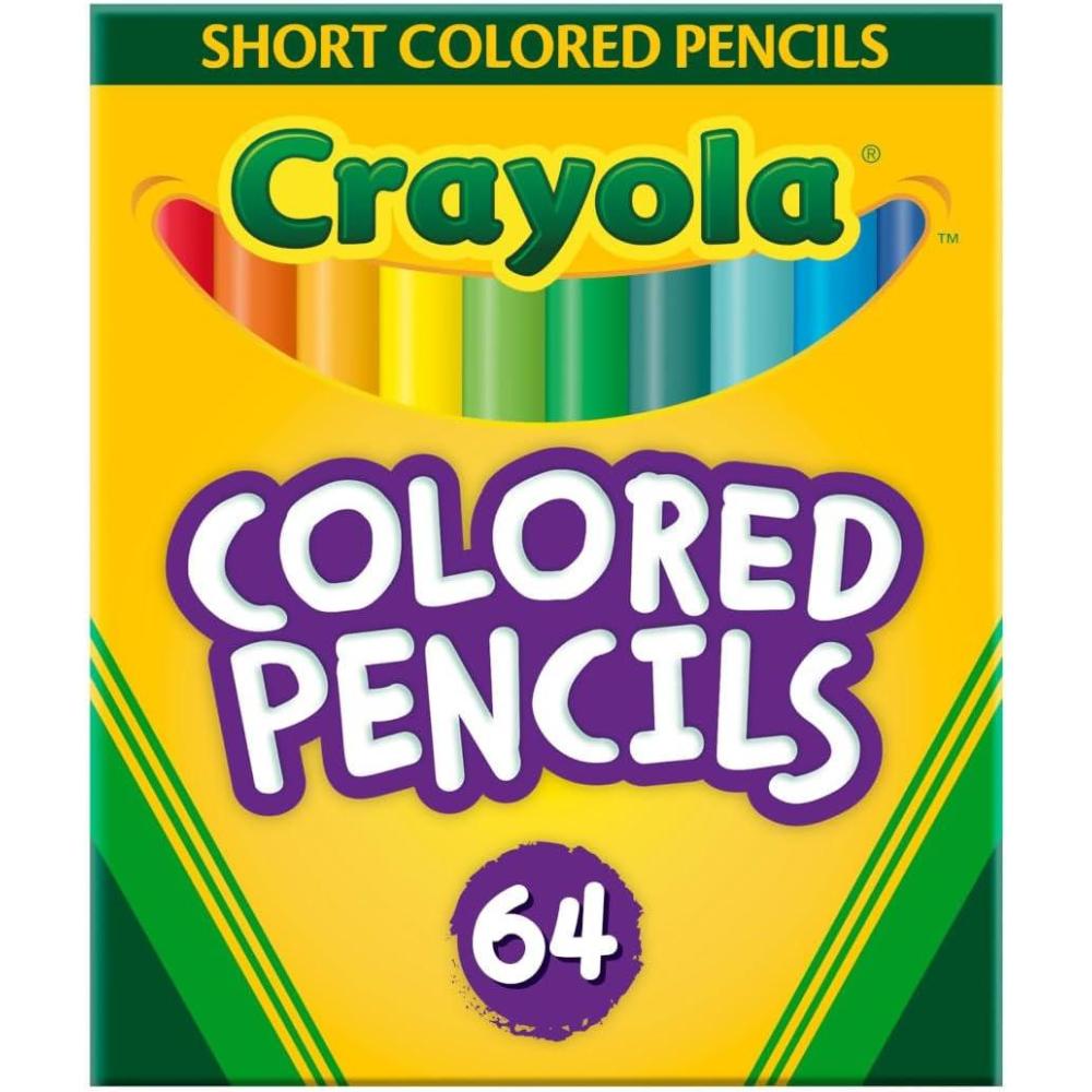 imageCrayola Mini Colored Pencils Colors may vary Coloring Supplies for Kids 64 Count Gift64 Count Pack of 1