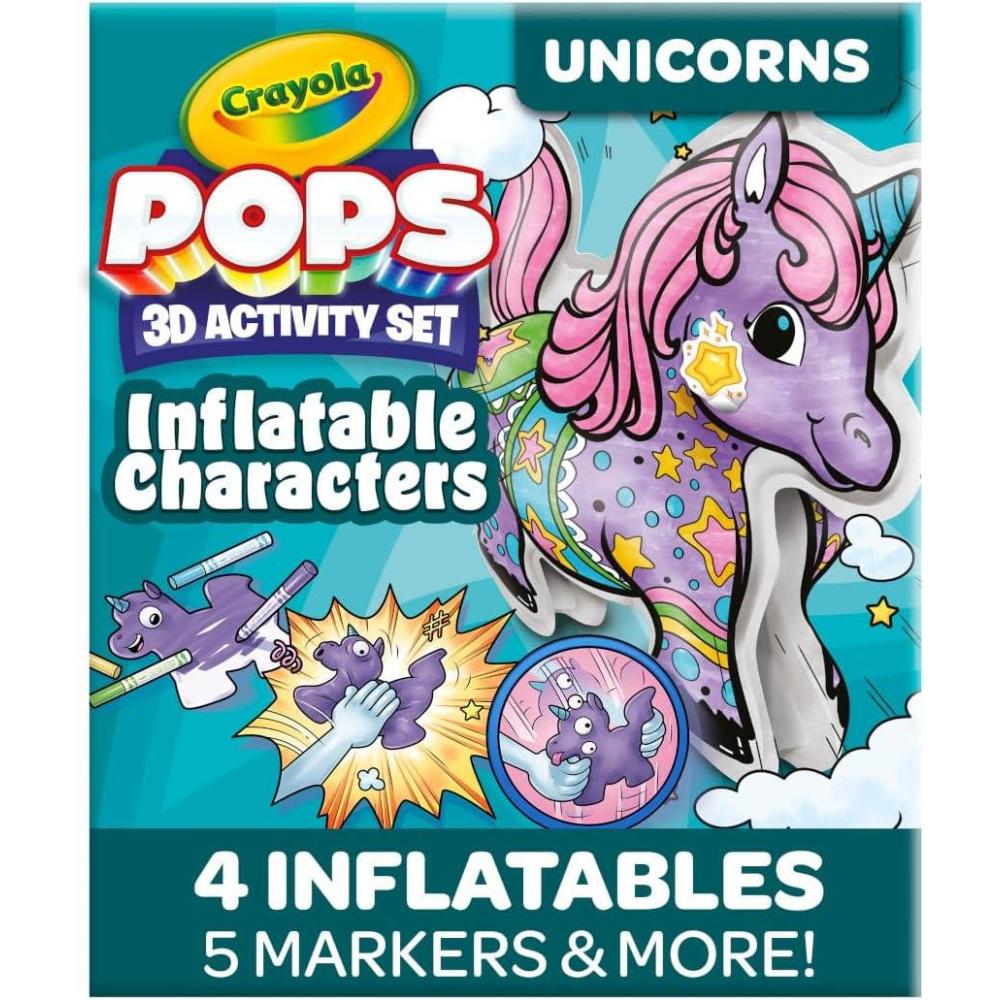 imageCrayola Pops Inflatable Characters Coloring Set for Kids Gift for Boys ampamp Girls Ages 5 6 7 8