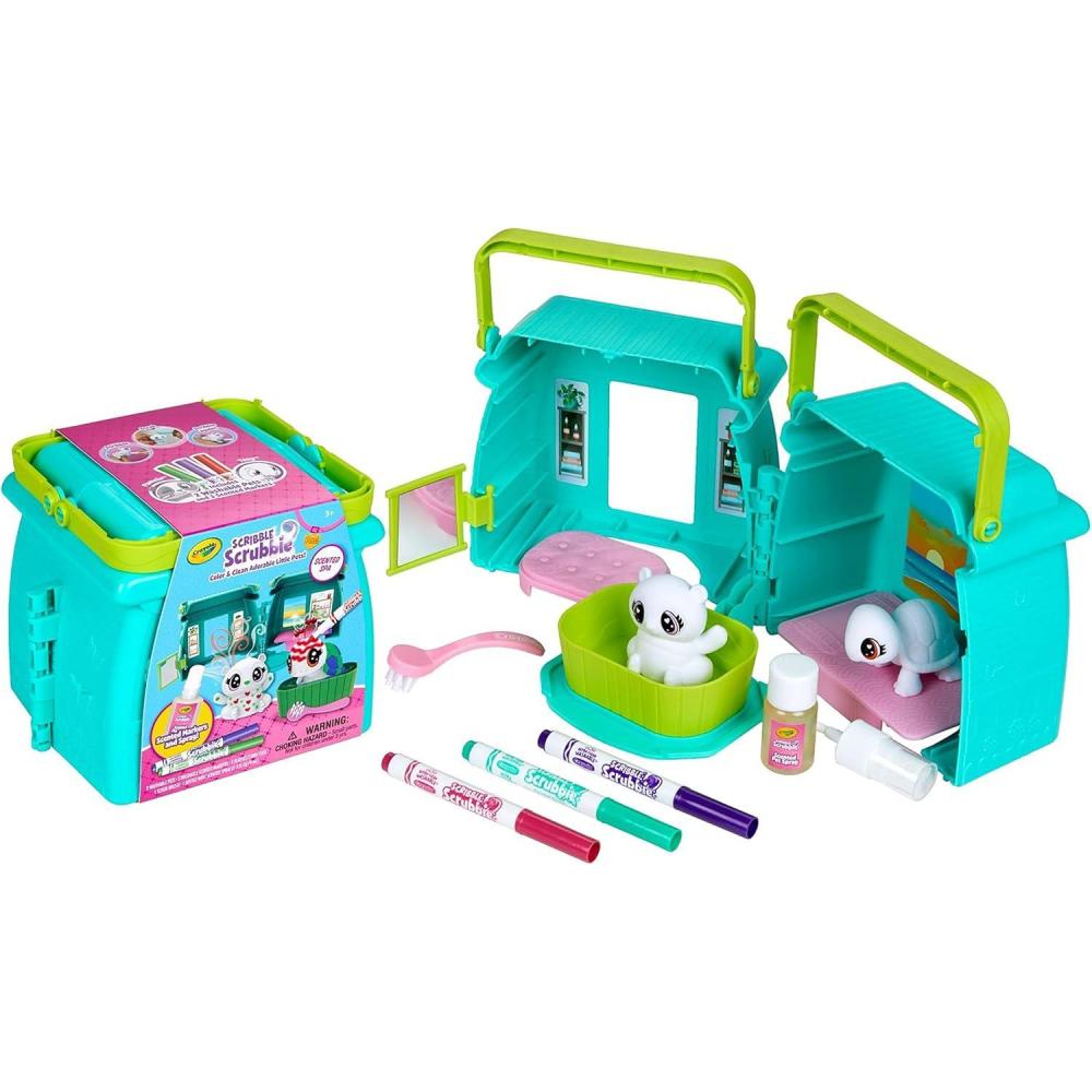 imageCrayola Scribble Scrubbie Safari 2 Pack Animal Toy Set Age 3Scented Spa