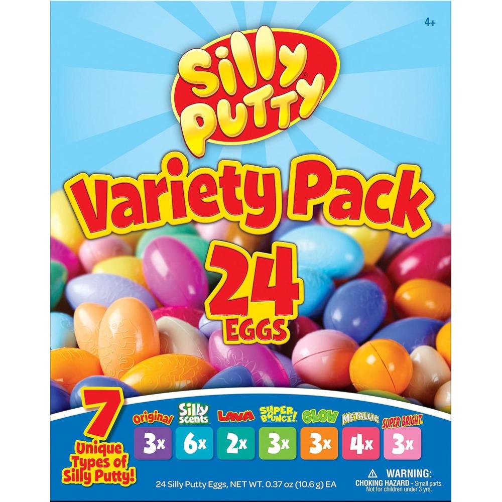 imageCrayola Silly Putty Bulk Variety Pack 24ct Assorted Soft Sensory Putty Kids Fidget Toys Goodie Bag ampamp Treasure Box Sensory Toys Gift for Kids Ages 4 Amazon Exclusive