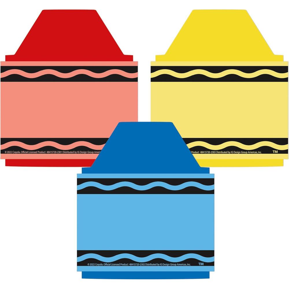 imageEureka Crayola Crayons Paper CutOut Classroom Decorations for Teachers 36 PiecesCrayola Crayons