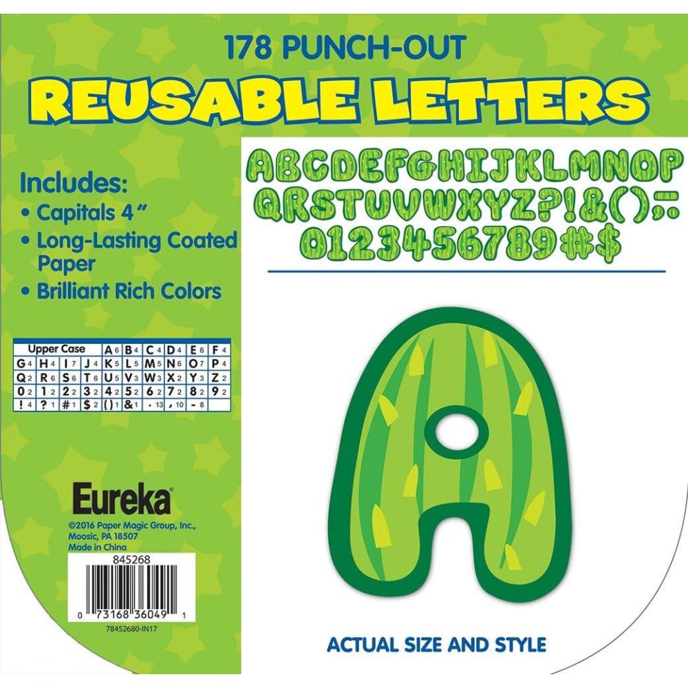 imageEureka Crayola Letter Number Punctuation Mark and Symbol Classroom Decorations for Teachers 4quot H 178 Pieces RedCactus
