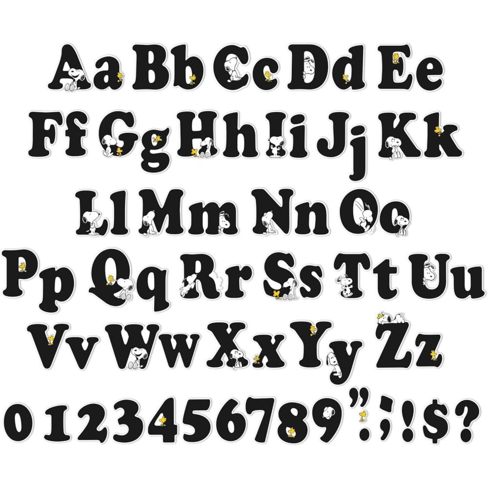 imageEureka Crayola Letter Number Punctuation Mark and Symbol Classroom Decorations for Teachers 4quot H 178 Pieces RedPeanuts