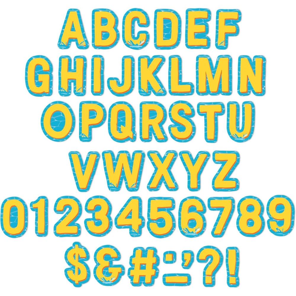 imageEureka Crayola Letter Number Punctuation Mark and Symbol Classroom Decorations for Teachers 4quot H 178 Pieces RedSeas the Day