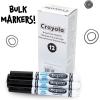 Crayola 12 Count Washable Bulk Markers, Green(Black)