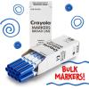 Crayola 12 Count Washable Bulk Markers, Green(Blue)