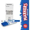 Crayola 12 Count Washable Bulk Markers, Green(Blue)