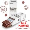 Crayola 12 Count Washable Bulk Markers, Green(Brown)