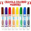 Crayola 12 Count Washable Bulk Markers, Green(Brown)