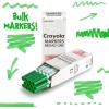 Crayola 12 Count Washable Bulk Markers, Green(Green)