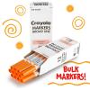 Crayola 12 Count Washable Bulk Markers, Green(Orange)