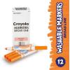 Crayola 12 Count Washable Bulk Markers, Green(Orange)
