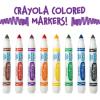 Crayola 12 Count Washable Bulk Markers, Green(Violet)